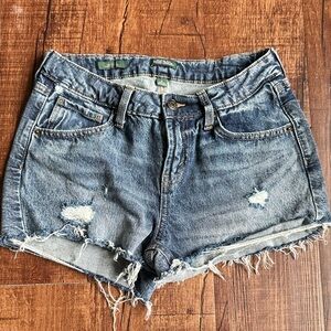 Wild Fable Blue Distressed Jean Shorts